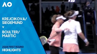Siegemund/Krejcikova v Martic/Boulter Highlights | Australian Open 2024 First Round