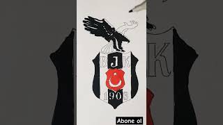 Beşiktaş logosu/Beşiktaşlılar buraya #keşfet #art #karakartal#shorts#beşiktaş