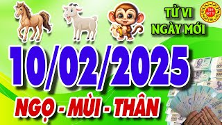 Tử vi tuổi NGỌ - MÙI - THÂN  ngày 10/02/2025 - Đầu Tuần Cực Đỏ | Tử Vi Việt TV