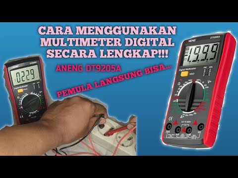 Cara Menggunakan Multimeter Digital Aneng DT9205A Secara Lengkap Dan ...