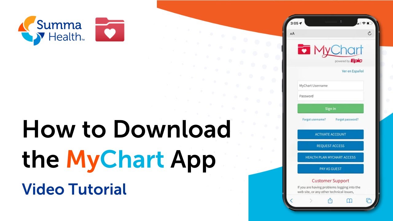 How To Download Mychart Step By Step Video Tutorial Summa Health