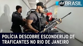 Polícia descobre esconderijo de traficantes no Rio de Janeiro | SBT Brasil (19/05/23)