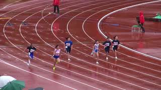 女子1年100m予選9組*第47回春季札幌中学陸上競技大会