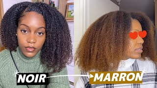 Je teins mes cheveux en marron | crème of Nature Light Caramel Brown