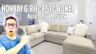 Amazing 6-Piece Velvet Sleeper Sectional from Honbay: Ultimate Comfort, Storage & Style!