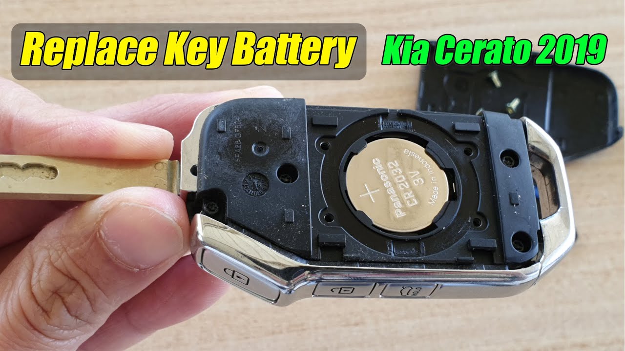 How To Replace/Change Key Fob Battery For Kia Cerato 2019 - YouTube