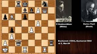 Rashid Nezhmetdinov vs Enrico Paoli - Bucharest (1954)