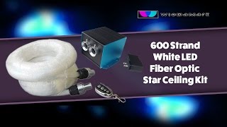 600 Strand White LED Star Ceiling Kit - By WieDaMark.com