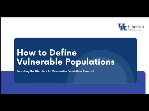 How can we protect vulnerable populations?