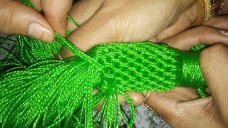 How to make//Choti macrame new design//Learn how to apply fine notice in braid