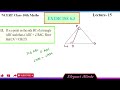 triangles lecture 15 exercise 6.3 q 13 class 10th math s ncert cbse