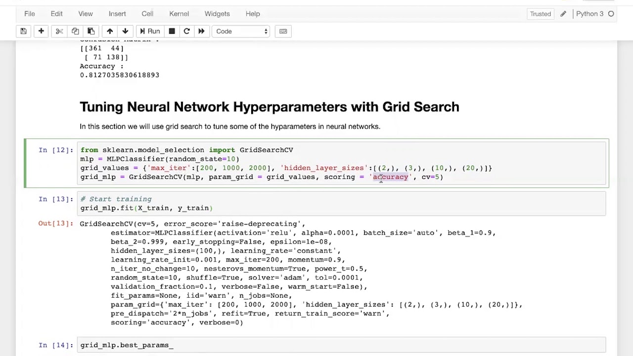 Hyperparameter Tuning In Neural Networks - YouTube