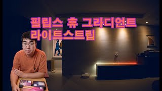 필립스 휴 그라디언트 라이트 스트립: 언박싱 \u0026 설치