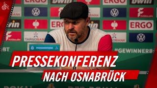 Baumgart: „War der erwartete Pokal-Fight“ | PK nach VfL Osnabrück - 1. FC Köln | DFB-Pokal