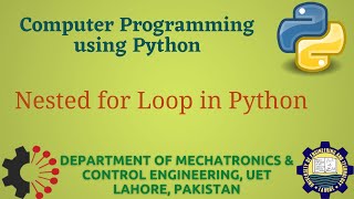 [Python Programming Basics to Advanced] : Nested for Loop in Python | Lab 11