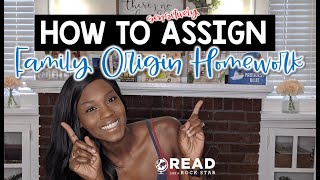 How to Sensitively Assign Family Origin Homework