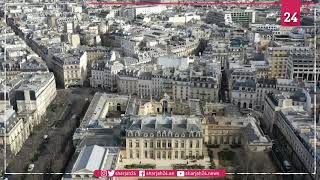 Drone footage of the Elysee Palace