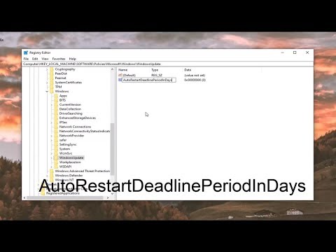 How to Change Auto-Restart Deadline to Install Updates in Windows 10