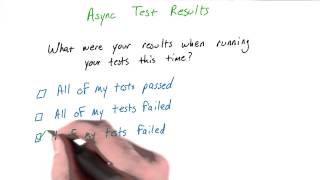 Running our First Async Test Solution - JavaScript Testing