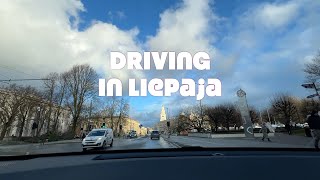 Relaxing Sunny December Day Drive Through Liepaja City ☀️🚗 | Discover Baltic Beauty