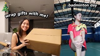 Life Lately: Gift Wrapping Presents + Badminton + Lash Day!