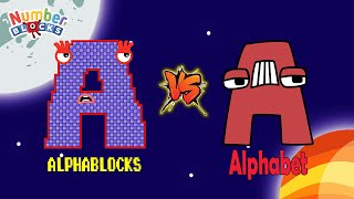 Alphabet VS Numberblock Puzzle Tetris Game 600 ASMR SPACE Fanmade Animation