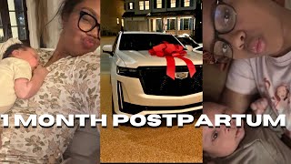 VLOG| I got a new truck as my Push Present | 1st Month Postpartum home