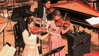 J.S.Bach Concerto for 2 Viollins BWV1043 1st Mov LIVE= HIROSHIMA SYMPHONY ORCHESTRA