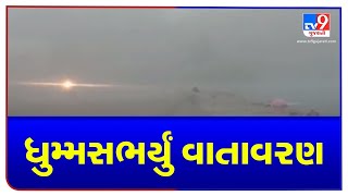 Dense fog engulfs in Amreli's Bagasara | TV9News