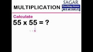 Fast Multiplication Trick : 55 x 55 | Sagar Coaching Classes