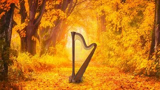 Beautiful Fall Music 🍂 Heavenly Harp Autumn Instrumentals