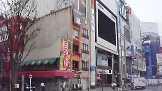 JR東日本　新宿駅東口付近からの風景