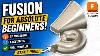 Fusion for Absolute Beginners | Full Autodesk Fusion Tutorial