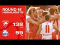 MATCH HIGHLIGHTS: Sydney v North Melbourne, Round 18, 2024