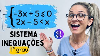 INEQUAÇÃO | SISTEMA DE INEQUAÇÕES DO 1º GRAU | \\Prof. Gis/ AULA 3