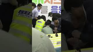 Olympic shooter Kim Yeji collapses at press conference | #shorts