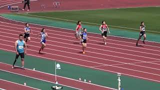 【中女6】2023  第27回  春季記録会  中学女子 100ｍ  タイムレース6組