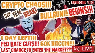 Crypto Otaku -  60K RALLY ON BITCOIN!!  FED RATE CUT!! 1 DAY LEFT UNTIL CRAZY MOVES!!! [Episode 132]