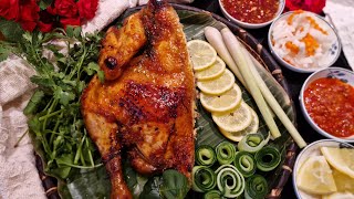 Gà nướng lá chanh thơm phức, cả nhà khen ngon