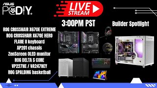 ASUS Show #67 –AM5 X670E CROSSHAIR EXTREME & HERO, AP201 case, FLARE II, ZenScreen OLED & PC builds!