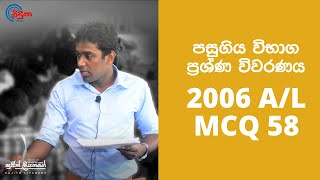 G.C.E. A/L Physics 2006 (Question 58) - භෞතික විද්‍යාව පසුගිය විභාග ගැටළු විවරණය