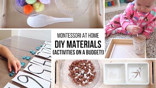 MONTESSORI AT HOME: DIY Montessori Materials (on a Budget!)