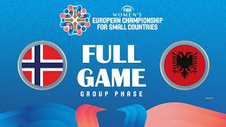 Group Phase | NOR v ALB | Full Basketball Game |FIBA Women's European Champ for Small Countries 2024