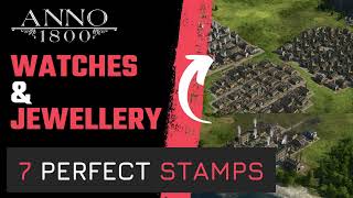 ANNO 1800 - 7 perfect STAMPS for POCKET WATCHES AND JEWELLERY! + GOLD productions! - 2023