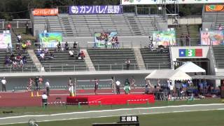 成年女子400m予選1組 佐藤真有 54.66 岐阜国体 Mayu Sato 1st