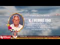 V. J.GEORGE (84), SANTHI BHAVAN (Grace Park) VALUTHUNDIL FAMILY EDATHARA J.N, KALANJOOR P.O