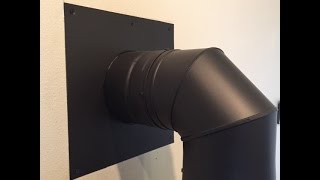 Safe Through the Wall Stove Pipe Installation pt.1