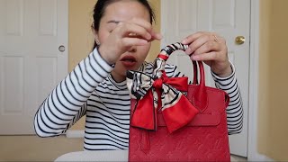 How to tie a scarf on a handbag | 用丝巾邦包包 | 超简单的两种系丝巾方法教程