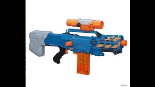 REVIEW Nerf Zombie Strike Longshot CS 12 Unboxing, Review, & Firing Test