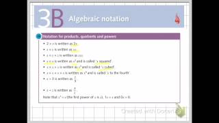 3B Algebraic Notation
